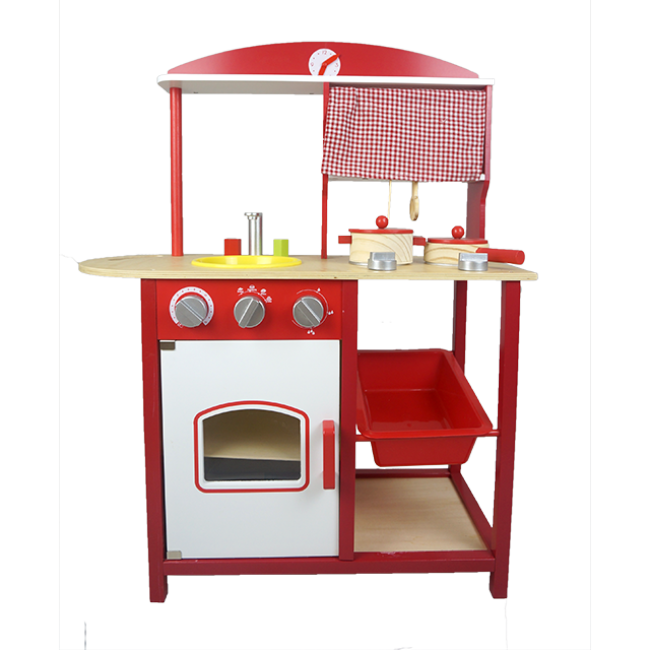 The Kitchen Toys Children′s Wooden Toy Play House Toys Growth Toys Baby Toys